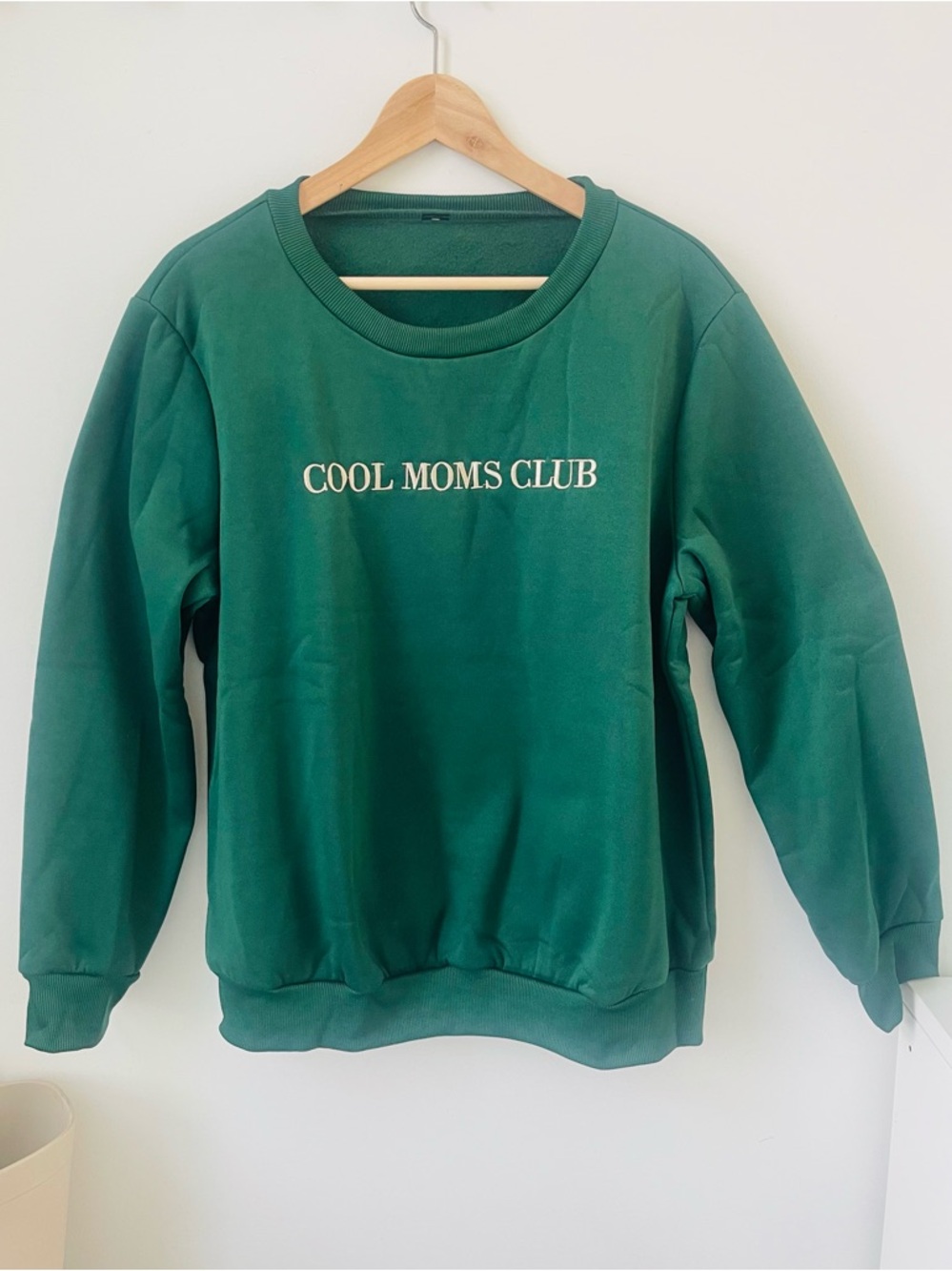 Cool Moms Club Green Crewneck Sweatshirt